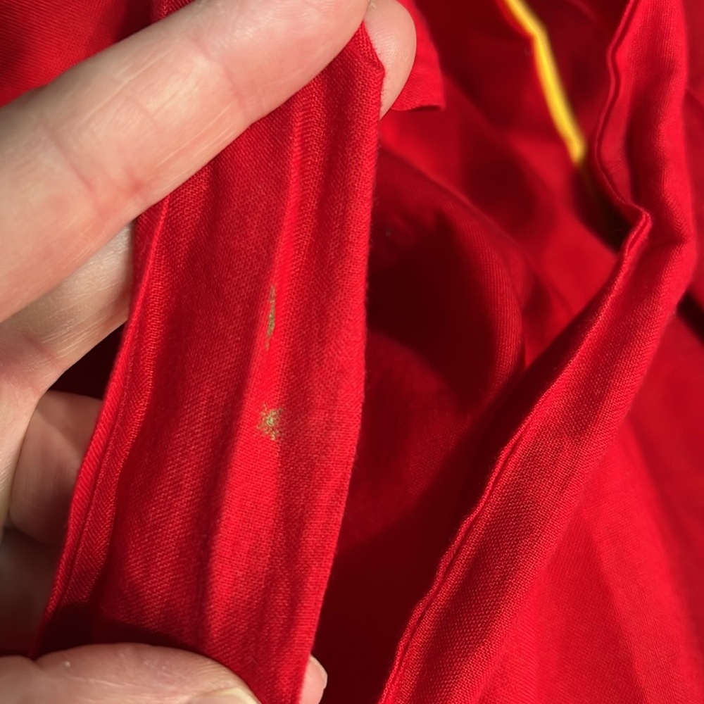 Power Rangers Reversible Cape Red Yellow One size Handmade - Picture 12 of 13